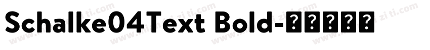 Schalke04Text Bold字体转换